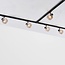 Modern 3-metre single-phase track lighting system with Juna amber spotlights - ceiling lights
