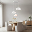 3-light Wabi-Sabi pendant lamp Ishi with White Stone effect - 3 x 40 cm