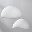 3-light Wabi-Sabi pendant lamp Ishi with White Stone effect - 3 x 40 cm