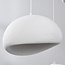 3-light Wabi-Sabi pendant lamp Ishi with White Stone effect - 3 x 40 cm