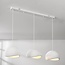 3-light Wabi-Sabi pendant lamp Shibui with White stone effect - 3 x 30 cm