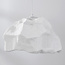 Modern white pendant lamp with stone effect in Wabi-Sabi style - Nami, Ø52 cm
