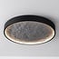 3-step dimmable ceiling lamp, Black with grey stone effect, Ø40, 18W