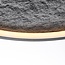 Black Cercul ceiling light with 3-step dimmable LEDs and grey stone effect, Ø60 cm, 29W