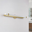 Adjustable bathroom mirror light, Gold with integrated LEDs - Optix