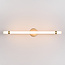 Adjustable bathroom mirror light, Gold with integrated LEDs - Optix