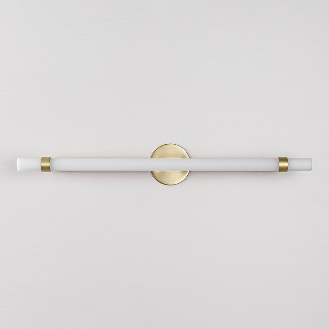 Adjustable bathroom mirror light, Gold with integrated LEDs - Optix