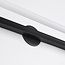 Adjustable bathroom mirror light, Black, with integrated LEDs - Optix