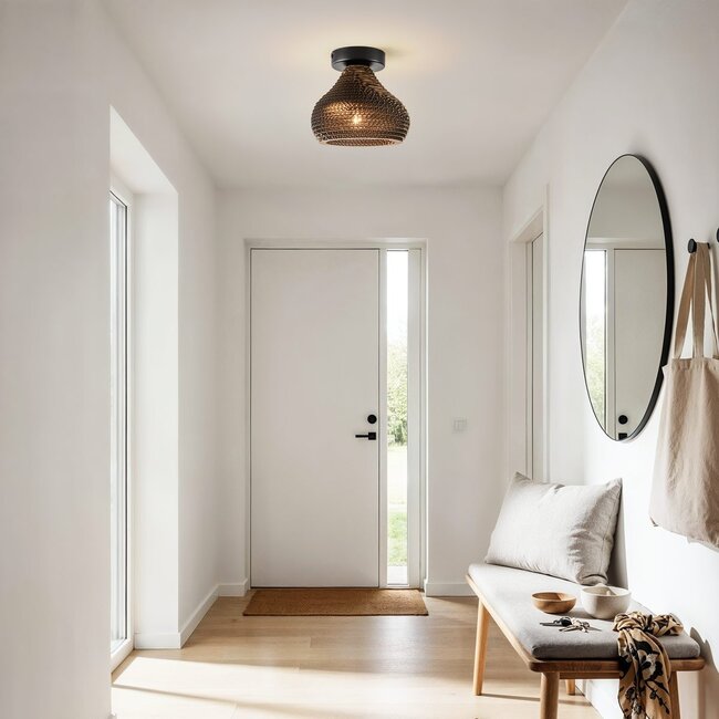 -light cardboard ceiling lamp - Papilla