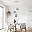 Design cardboard pendant light Zensa, 3-light - white