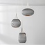 Zensa Designer 3-light cardboard pendant light - white