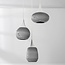 Zensa Designer 3-light cardboard pendant light - white