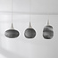 Modern cardboard pendant lamp Folia, 3-light - White
