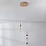 Pendant light Luminex with 3-step dimmable LEDs - gold