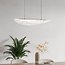 3-step dimmable designer pendant lamp Flectra with marble pattern - Black