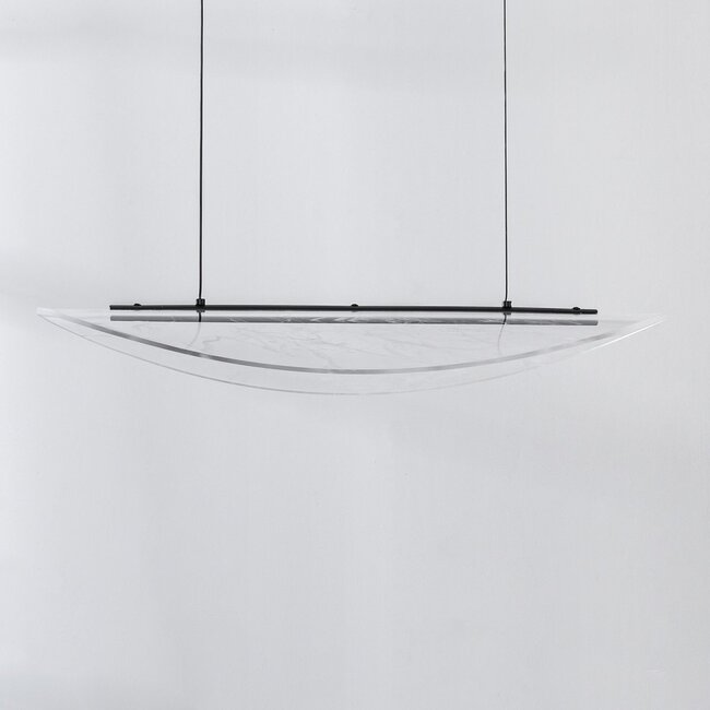 pendant light Flectra 3-step dimmable - black with marble pattern