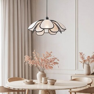 Petal 1-light pendant light - flower shape