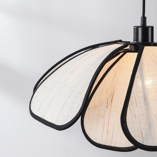 Petal 1-light pendant light - flower shape