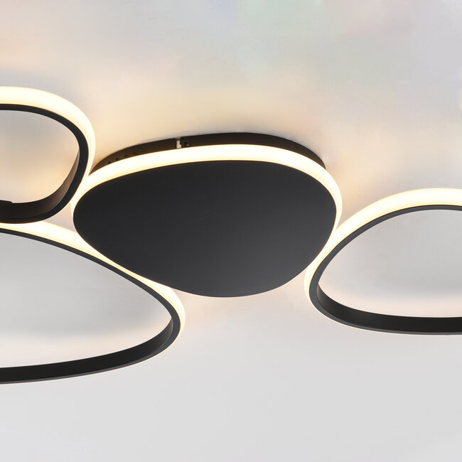 Zinara 3-step dimmable ceiling lamp - Black