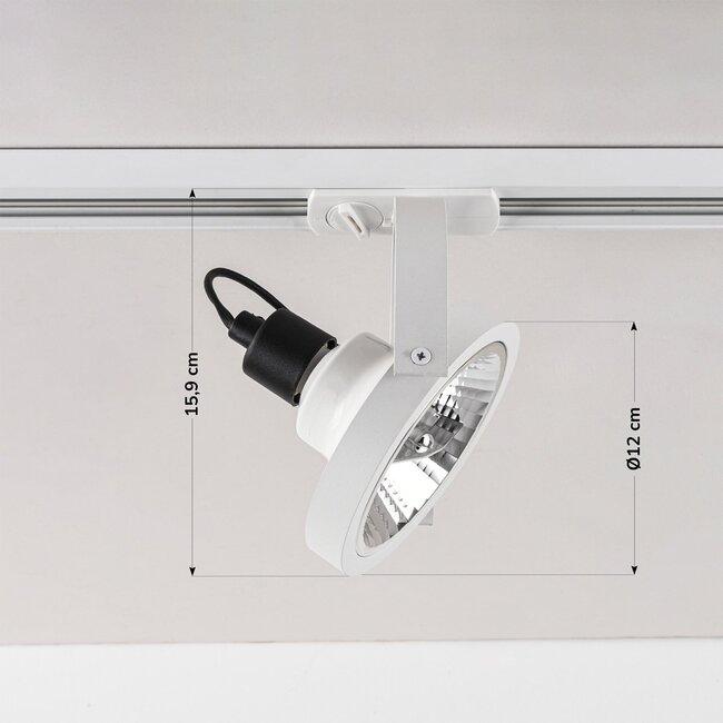 1-phase Railspot Beam AR111 - White