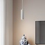 Tube pendant light 1-phase track Simon, white