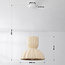 Modern Wabi-Sabi pendant lamp Soru 40 cm - sand beige