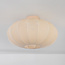 Linen 1-light ceiling light - beige fabric
