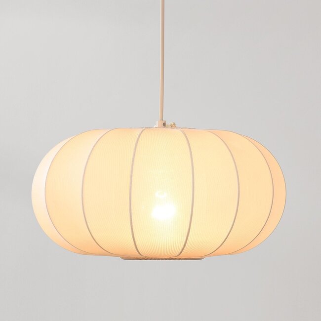 Cima 1-light pendant light - beige fabric