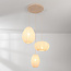Fabrica 3-light pendant light - beige fabric lanterns