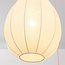 3-light Japandi pendant lamp with beige fabric lanterns - Fabrica