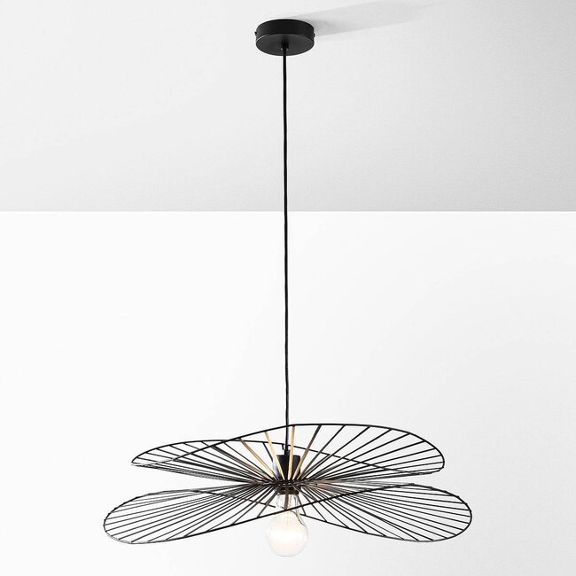Pendant light Novaire in black metal