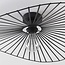 Ceiling lamp Cirque in black metal