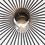 Cirque ceiling lamp in black metal