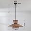 Zenith pendant lamp in Japandi style with natural shade