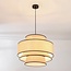 Zohra pendant lamp in Japandi style with natural shade