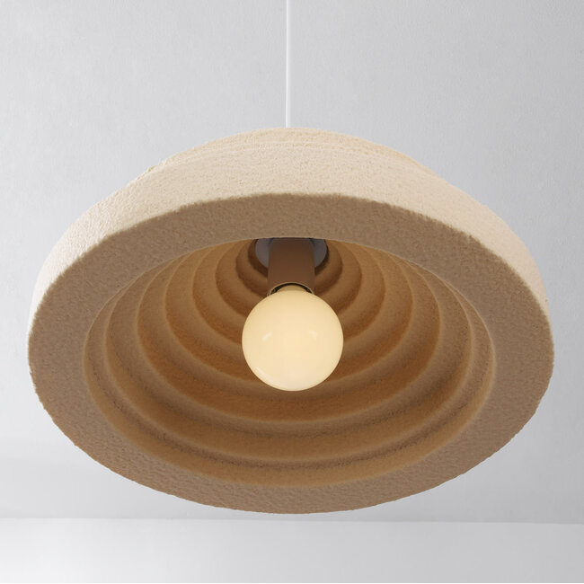 pendant light Amai - sandy beige stone effect