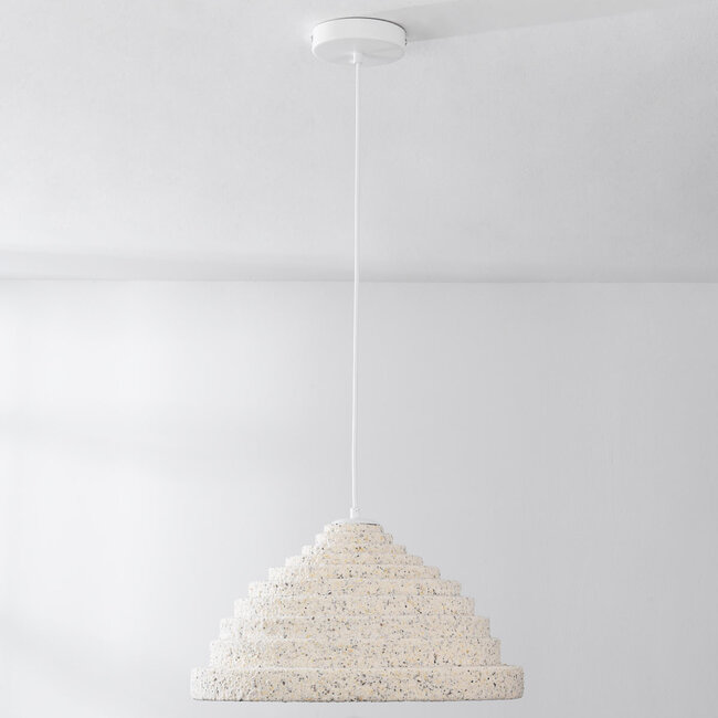 pendant light Amai - beige terrazzo stone effect
