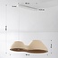 Jumo 2-light pendant light - sandy beige stone effect