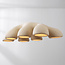 Tsuyu 7-light pendant light - sandy beige stone effect