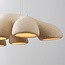 Tsuyu 7-light pendant light - sandy beige stone effect