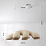 Tsuyu 7-light pendant light - sandy beige stone effect