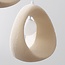 Yoru 3-light pendant light - sandy beige stone effect