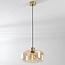 Contemporary Shade pendant lamp with a modern twist - Amber glass