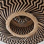 Boho-chic ceiling lamp Marui in hand-woven bamboo