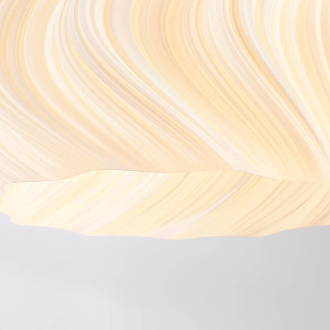 3D printed Skrive pendant lamp in a wavy design