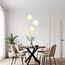 3-light pendant light Dayin 3D-printed - wavy design