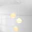 3-light pendant light Dayin 3D-printed - wavy design