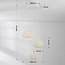 3-light pendant light Dayin 3D-printed - wavy design