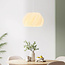 3D-printed pendant light Tiba - wavy design