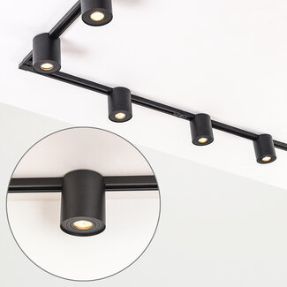 3-metre single-phase track lighting system with Zylo spotlights